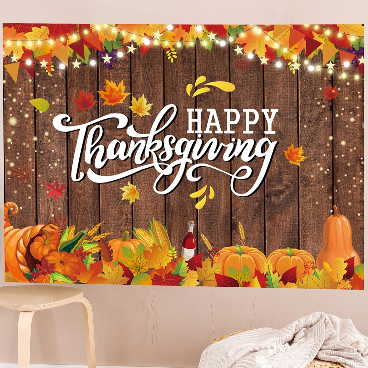 Autumn Happy Thanksgiving Day Party Decoration