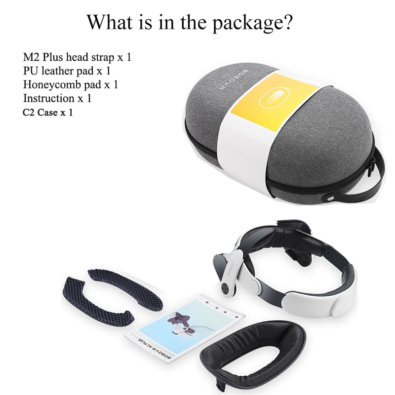 BOBOVR M2 Plus Head Strap For Oculus Reduce Facial Stress