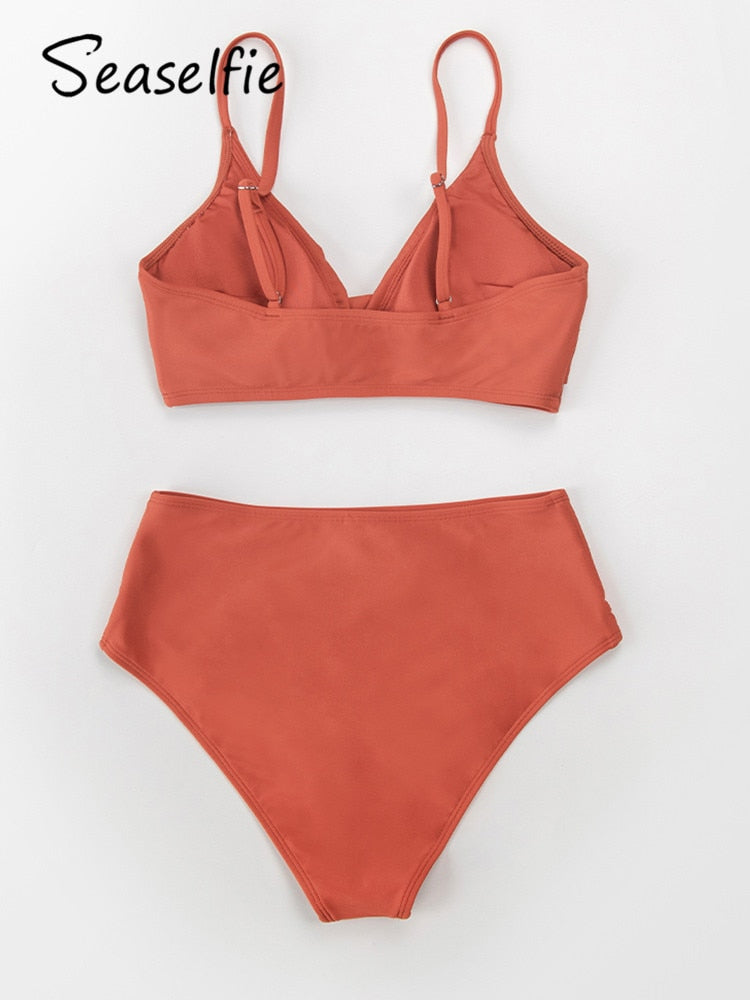 Twist Tank High-Waist Bikini Set