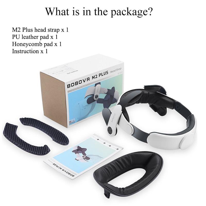 BOBOVR M2 Plus Head Strap For Oculus Reduce Facial Stress