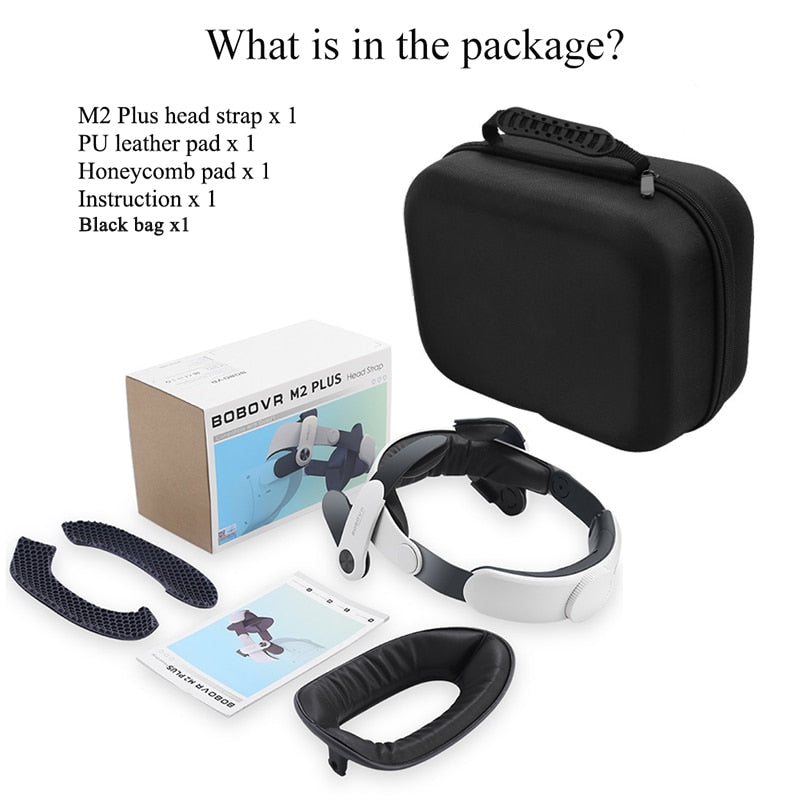 BOBOVR M2 Plus Head Strap For Oculus Reduce Facial Stress