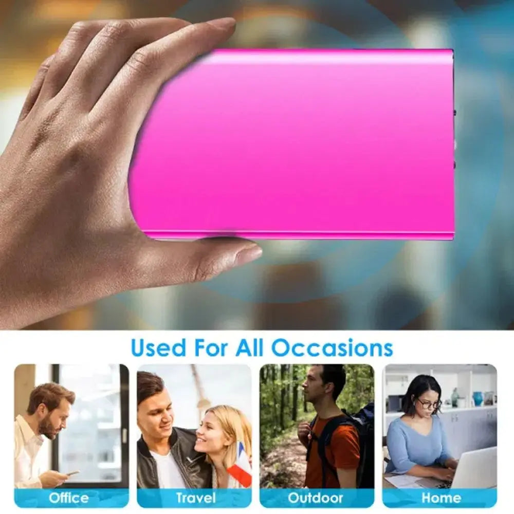 Power Bank Ultra-thin External Battery Pack Phone Charger