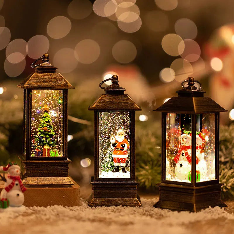 Christmas Lantern Wind Light Decor