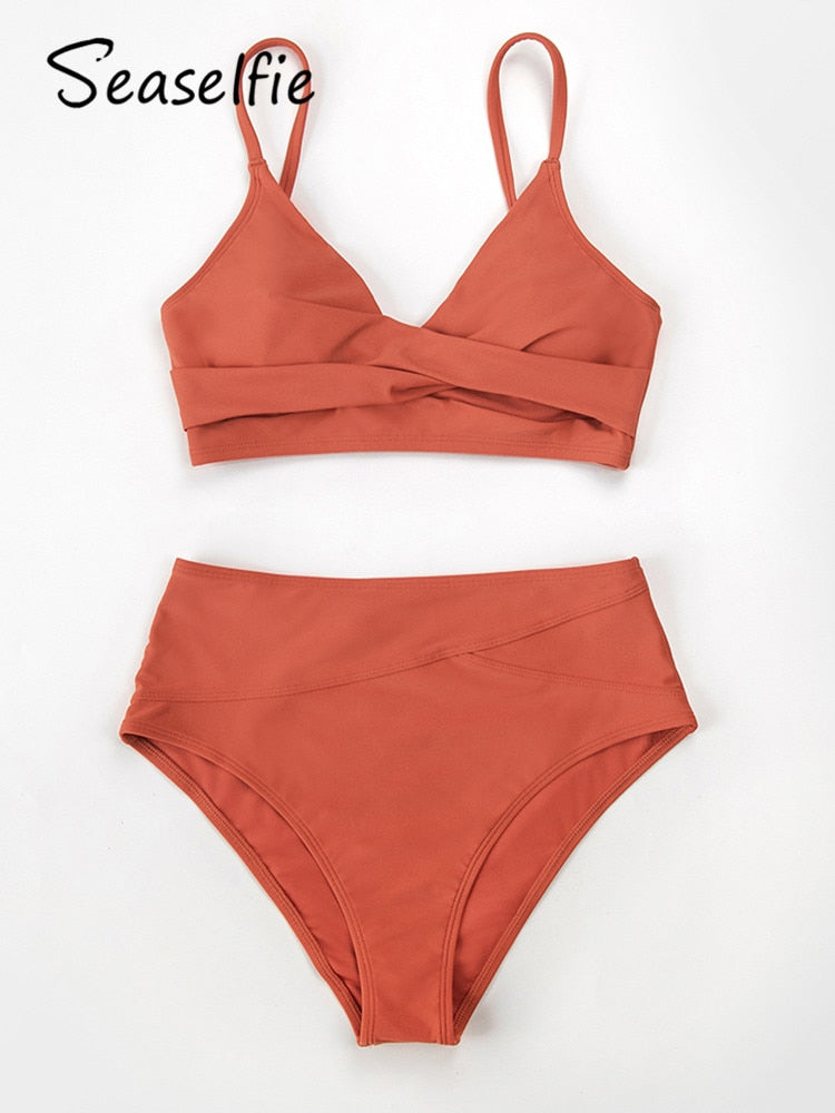 Twist Tank High-Waist Bikini Set