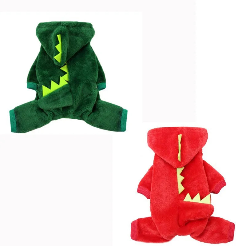 Pet Hoodie Dogs Clothes Funny Dinosaur Model Dog Costume