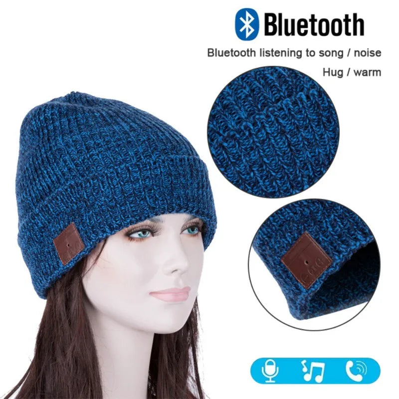 Warm Music Hat Beanie Cap Smart Headset Speaker with Mic