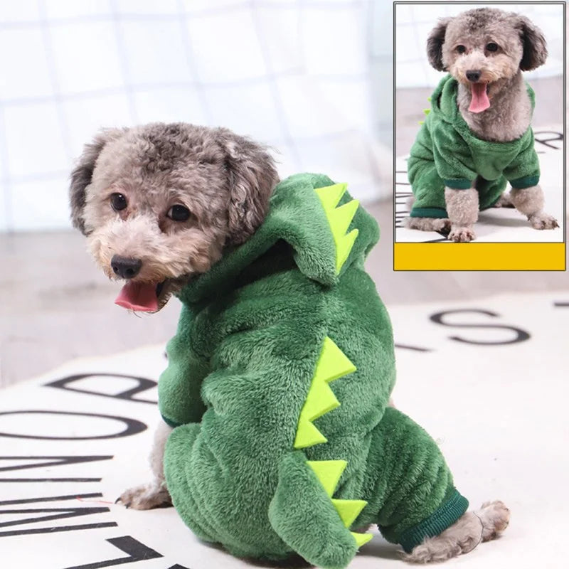 Pet Hoodie Dogs Clothes Funny Dinosaur Model Dog Costume