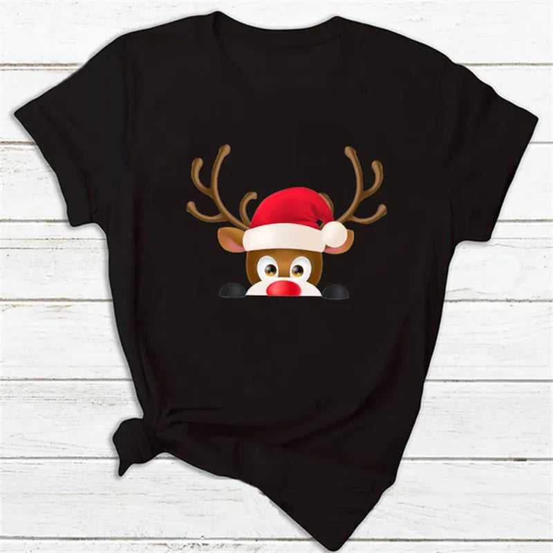 Women's Tops Tee Women Merry Christmas