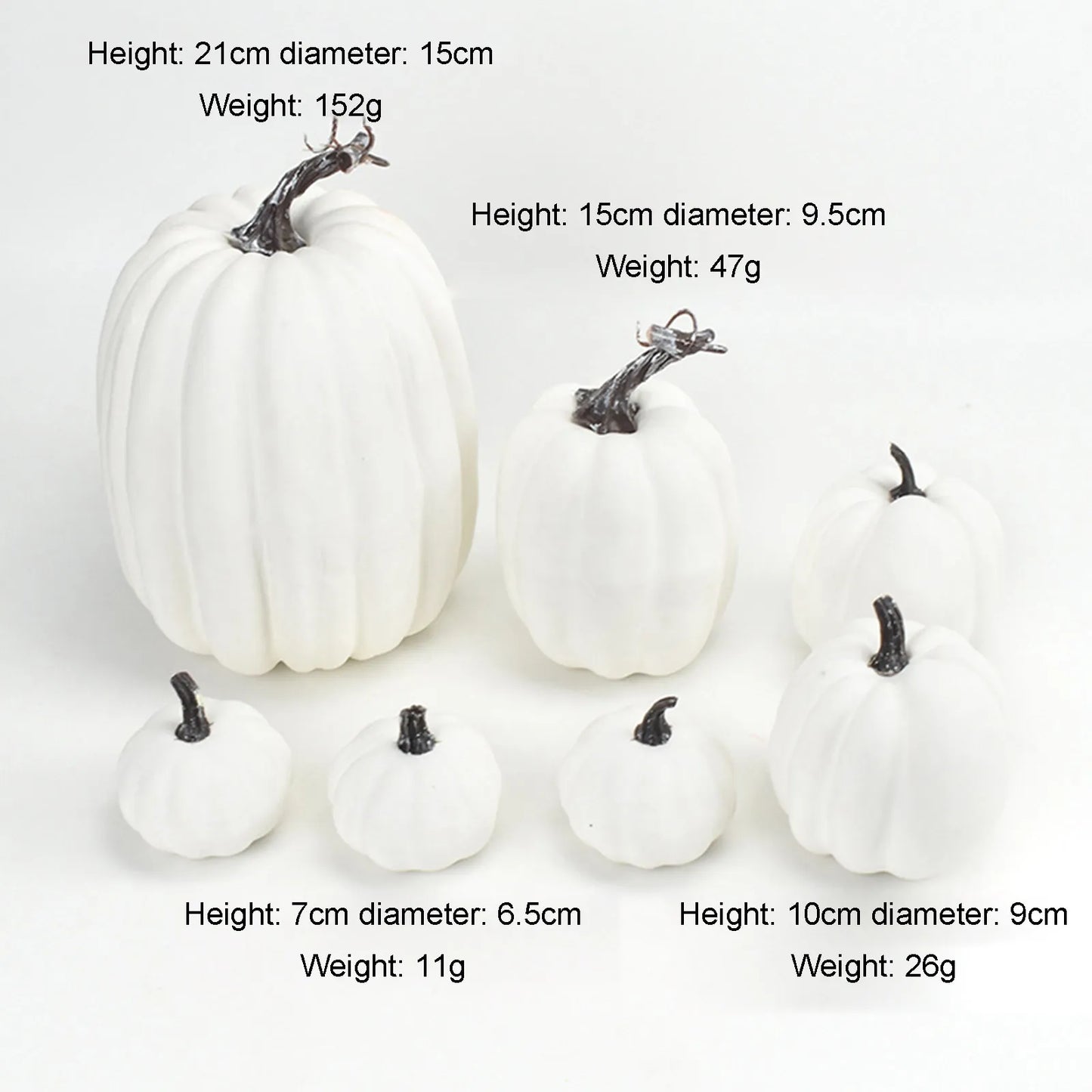 7Pcs Halloween Pumpkin Fall Harvest Decoration