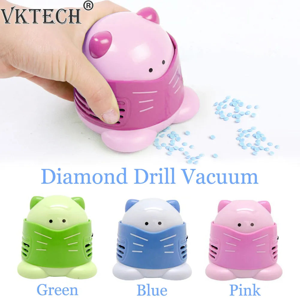 Drills Quicker Picker Organizer Diamond Painting Tools Mini Desktop Vacuum