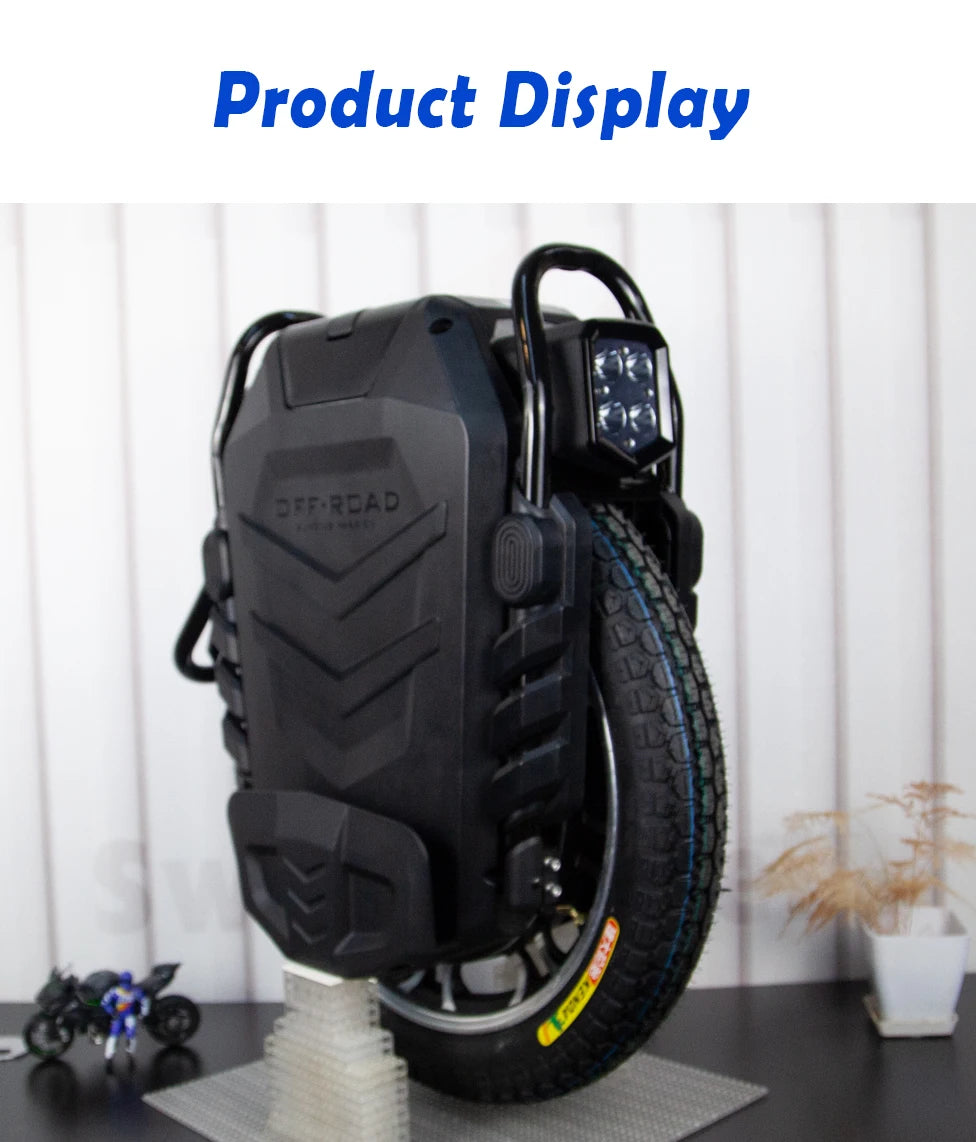 Electric Unicycle 3500W Motor Max Speed 80Km/h 22" Tire E-Unicycle