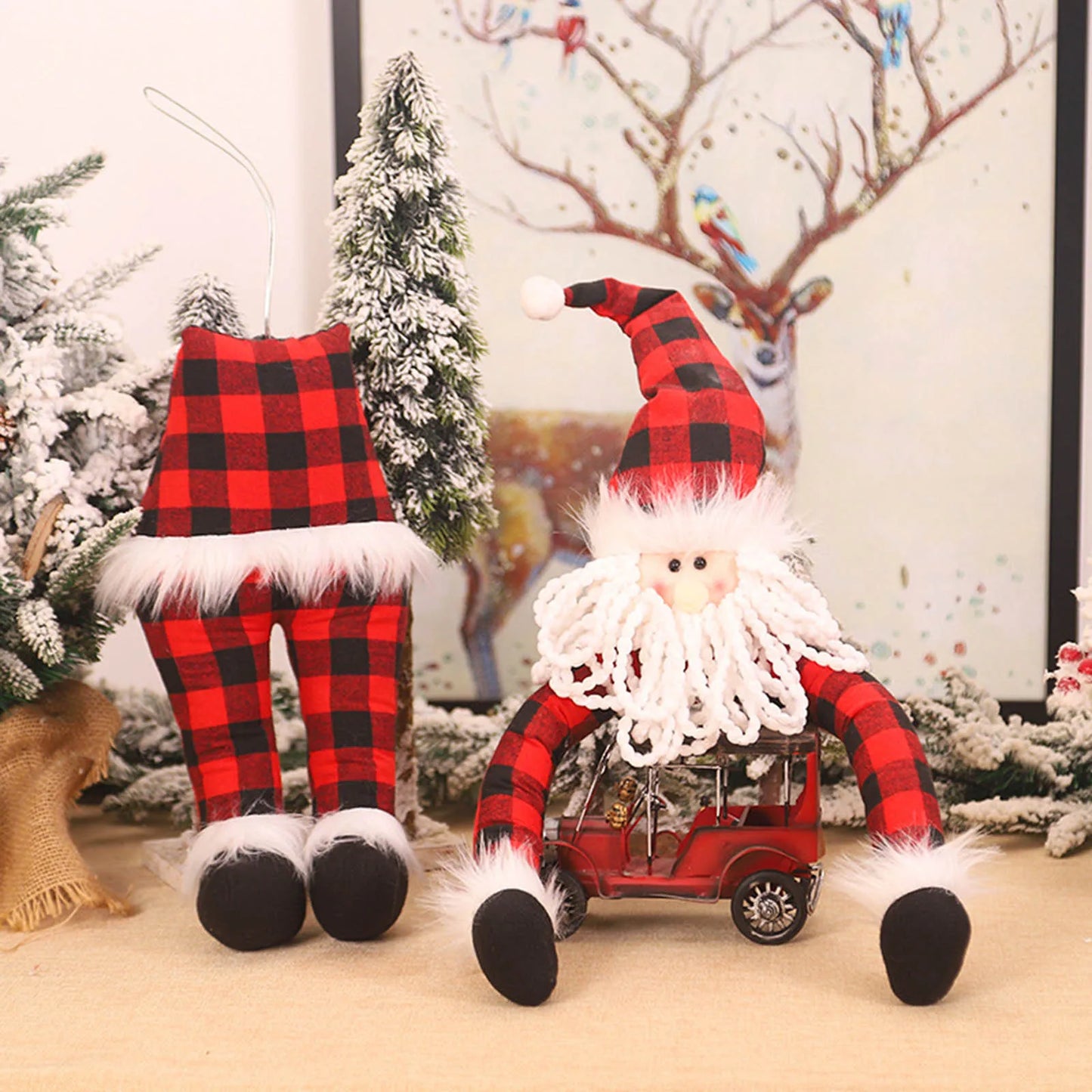 Large Size Christmas Tree Doll Hugger Santa Claus Elves