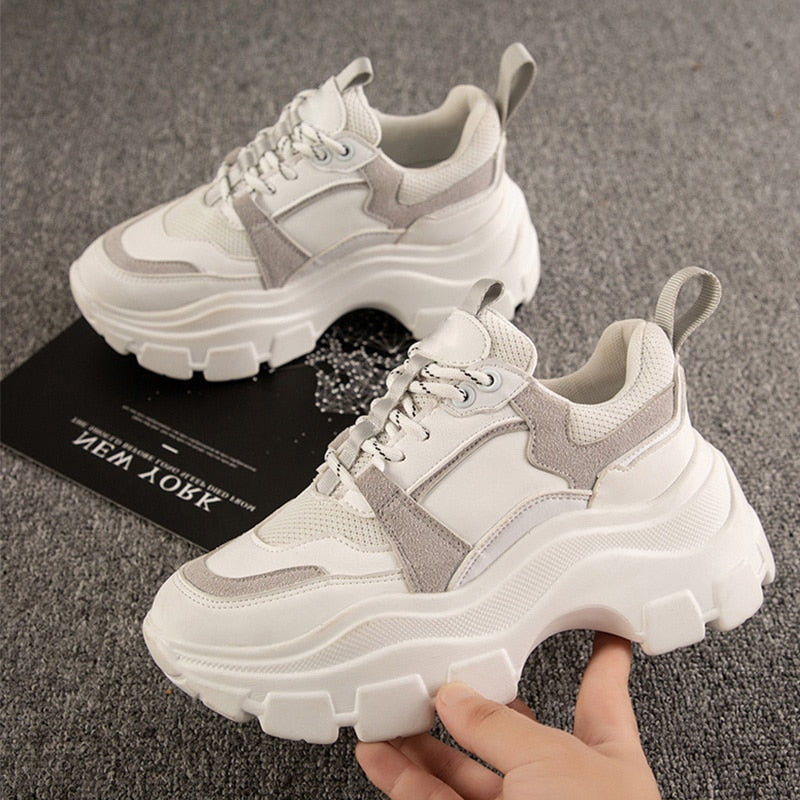 Women's Chunky Sneakers Thick Bottom Platform Shoes