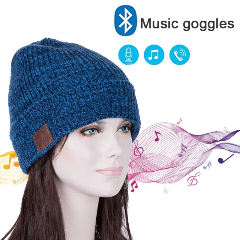 Warm Music Hat Beanie Cap Smart Headset Speaker with Mic