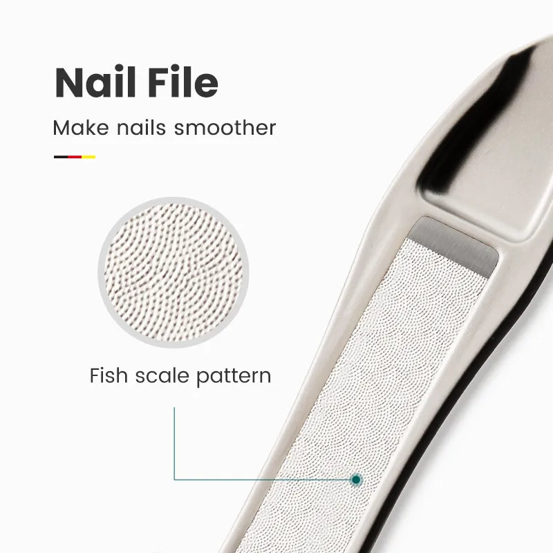 Nail Clippers Stainless Steel Anti Splash Fingernail Cutter