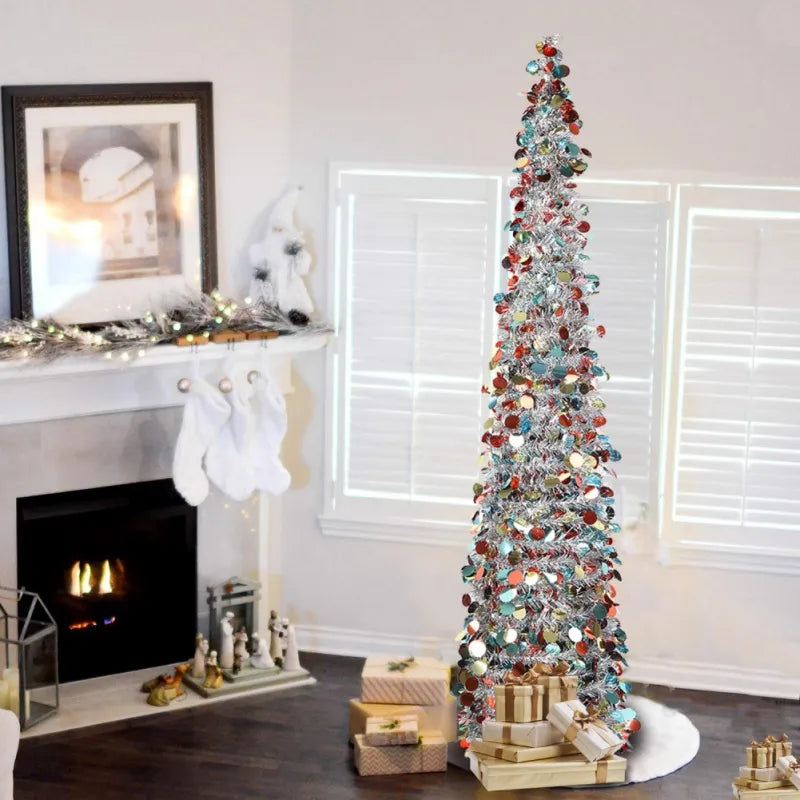 1.5M Collapsible Christmas Tree With Stand Christmas Decorationss