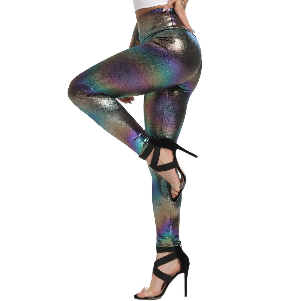 Shiny Leather Pencil Pants High Waist  Leggings - peterkaczconnect