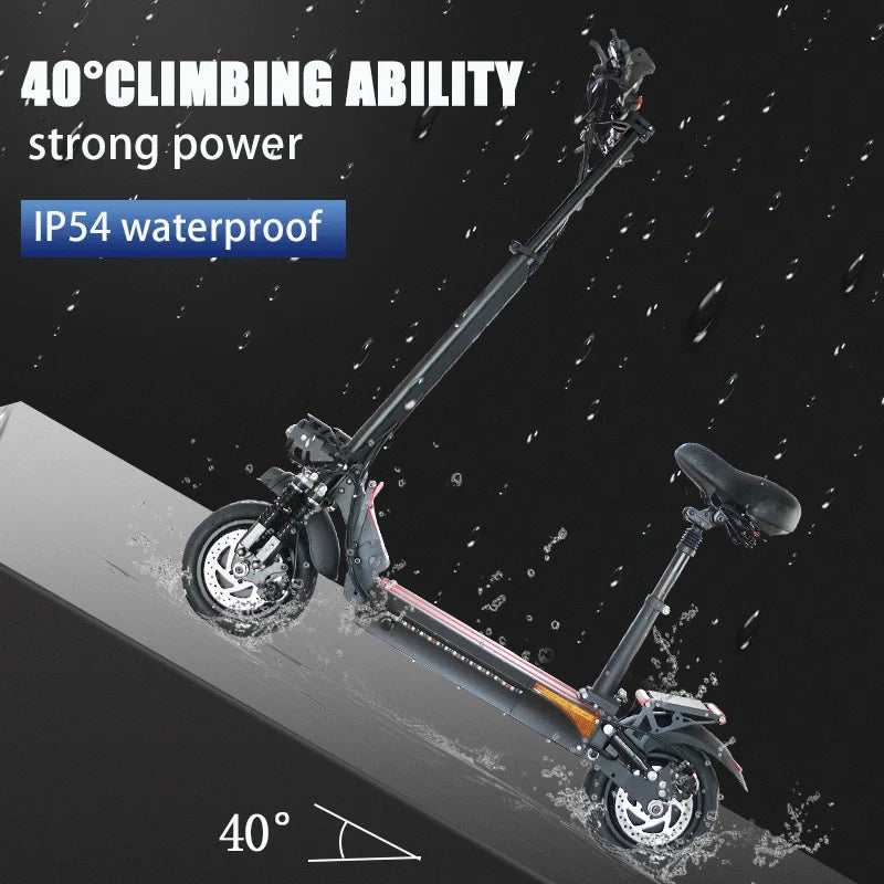 Electric Scooter for Adults, Long Range, 10 Inch Pneumatic Tires