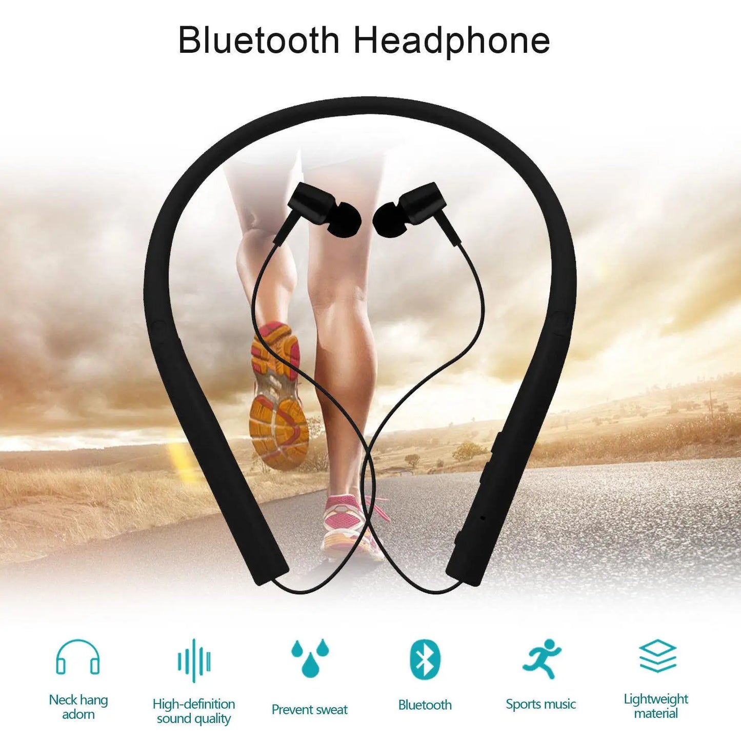 Sweatproof Earbuds with Mic for Running, Gym, Exercise