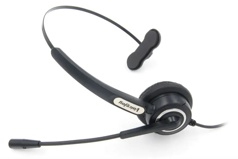 Call Center Headphone with Noise-Canceling Mic