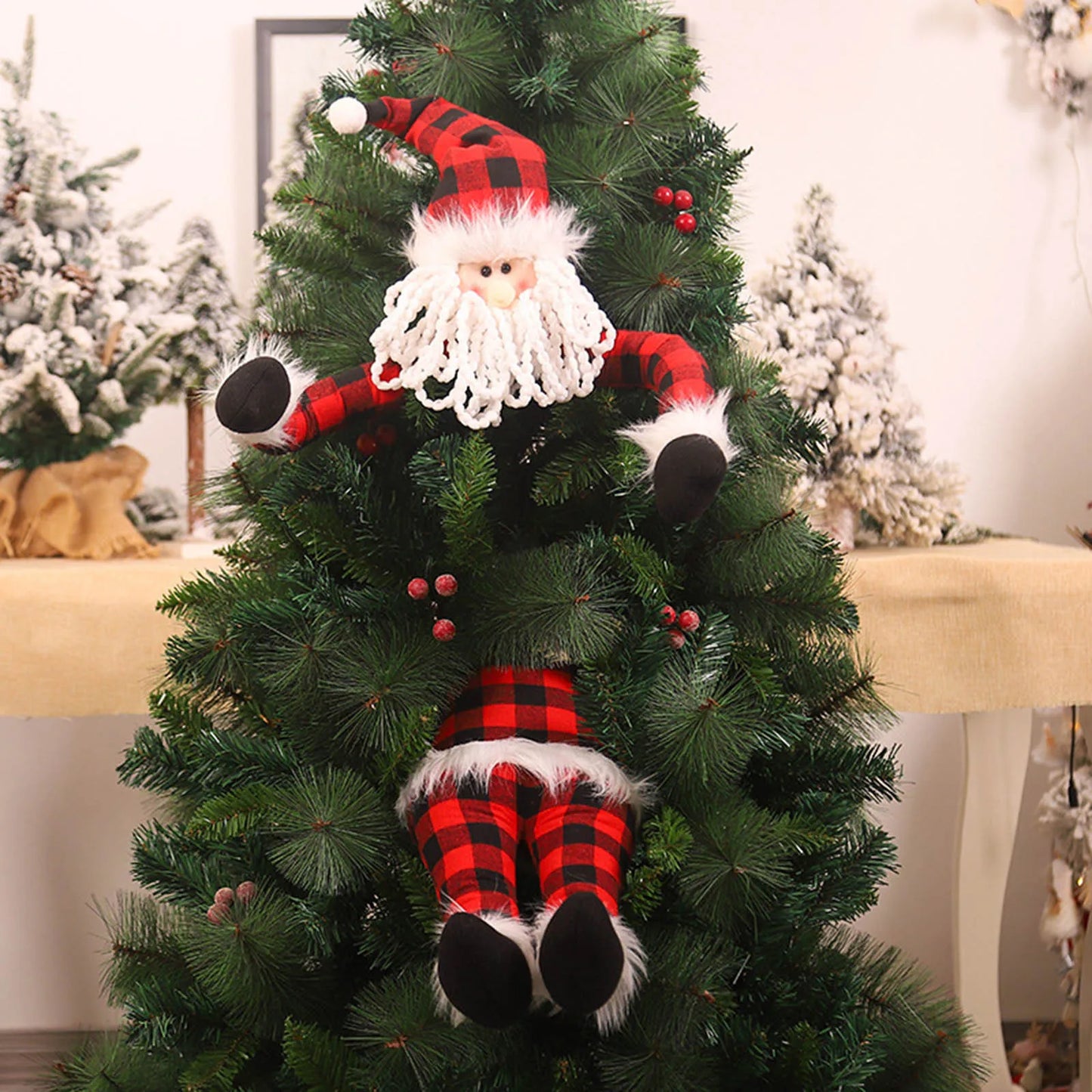 Large Size Christmas Tree Doll Hugger Santa Claus Elves