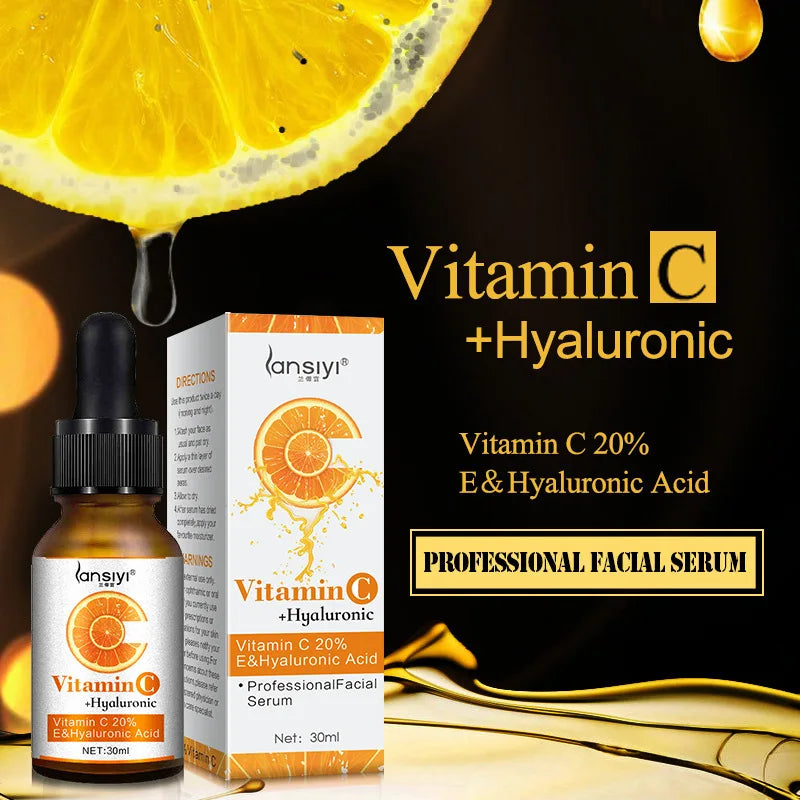 Pure Vitamin C Hyaluronic Acid Serum For Face Anti Aging Essential Oil