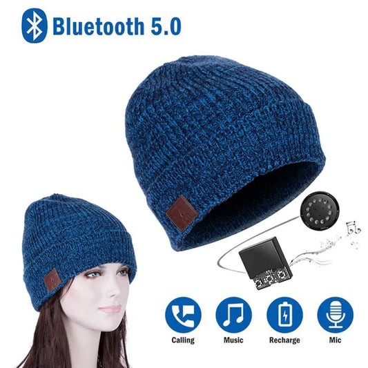 Warm Music Hat Beanie Cap Smart Headset Speaker with Mic