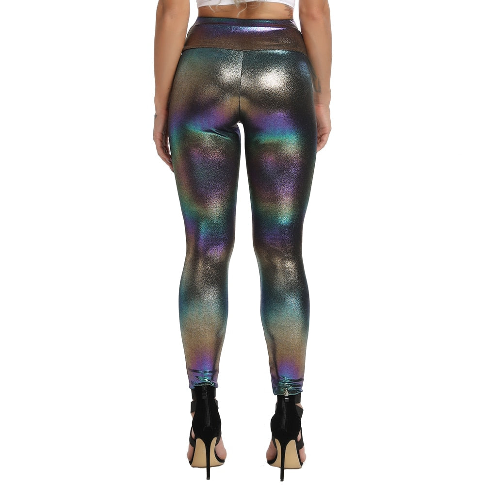 Shiny Leather Pencil Pants High Waist  Leggings - peterkaczconnect