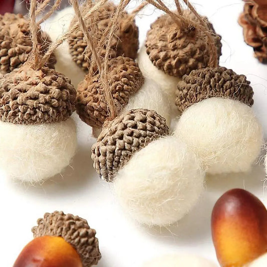 31pcs Felt Pine Acorn Christmas Tree Ornaments