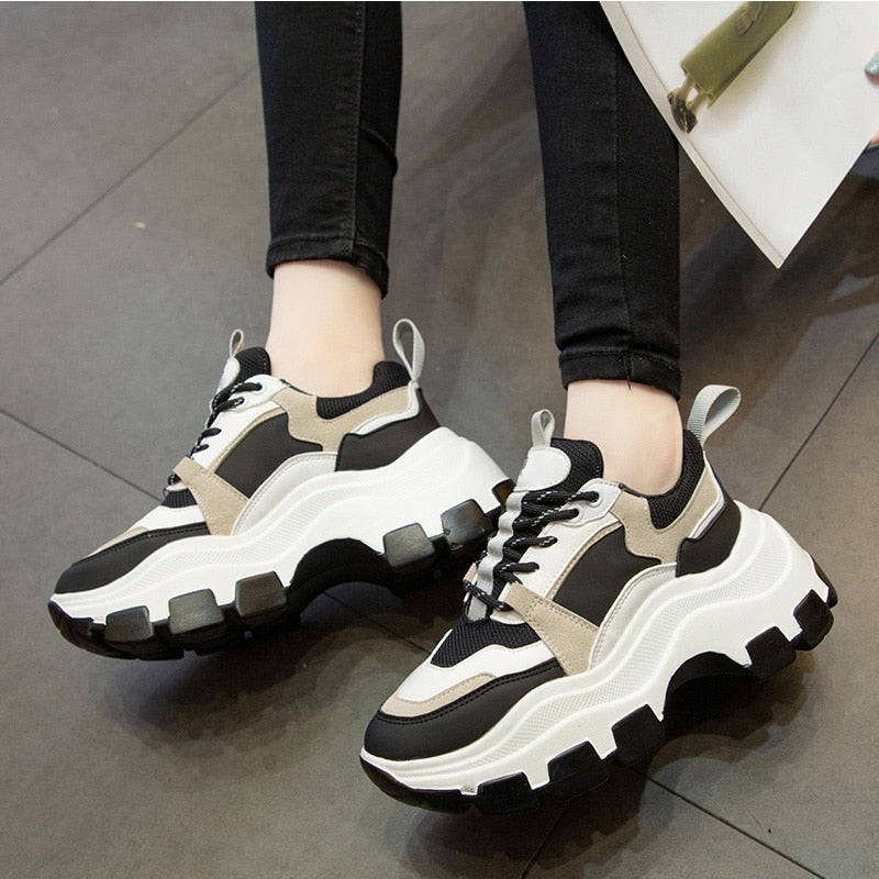 Women's Chunky Sneakers Thick Bottom Platform Shoes