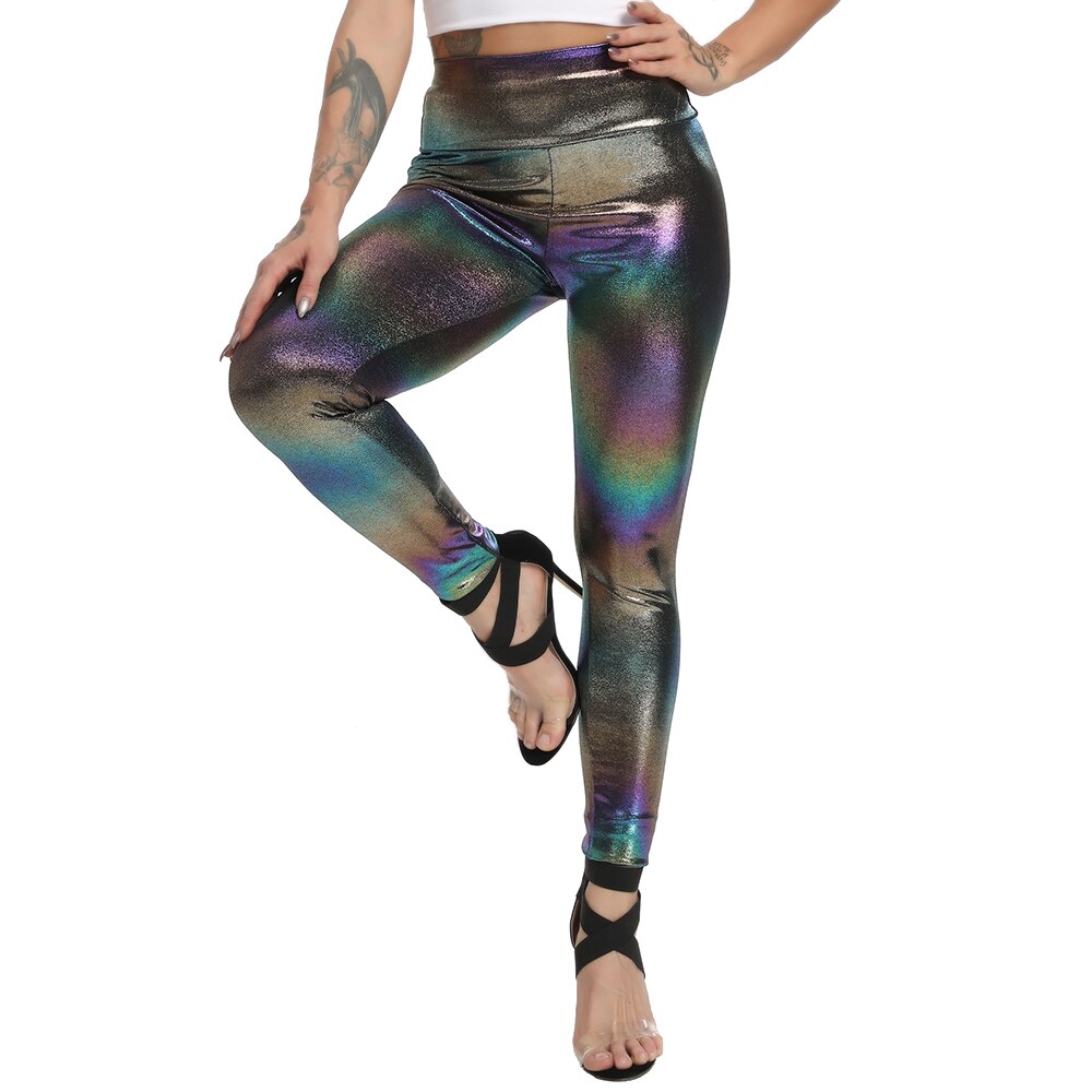 Shiny Leather Pencil Pants High Waist  Leggings - peterkaczconnect