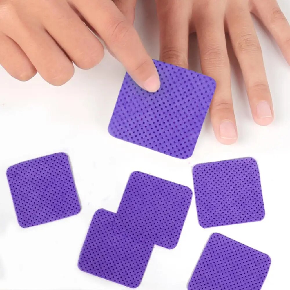 Purple Lint-Free Wipes Napkins Nail Polish Remover