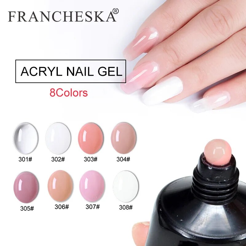 1~5PCS 30ml Nail Extension Gel Acrylic Colorful UV Gel