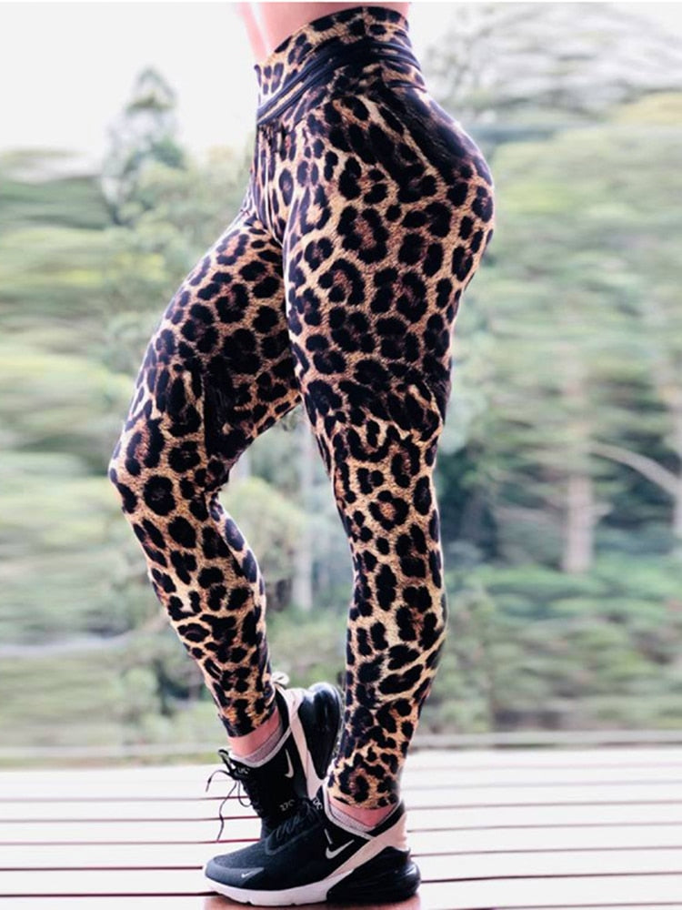 Reflective Material Printed Fitness Leggings  Glow in Dark Pants - peterkaczconnect