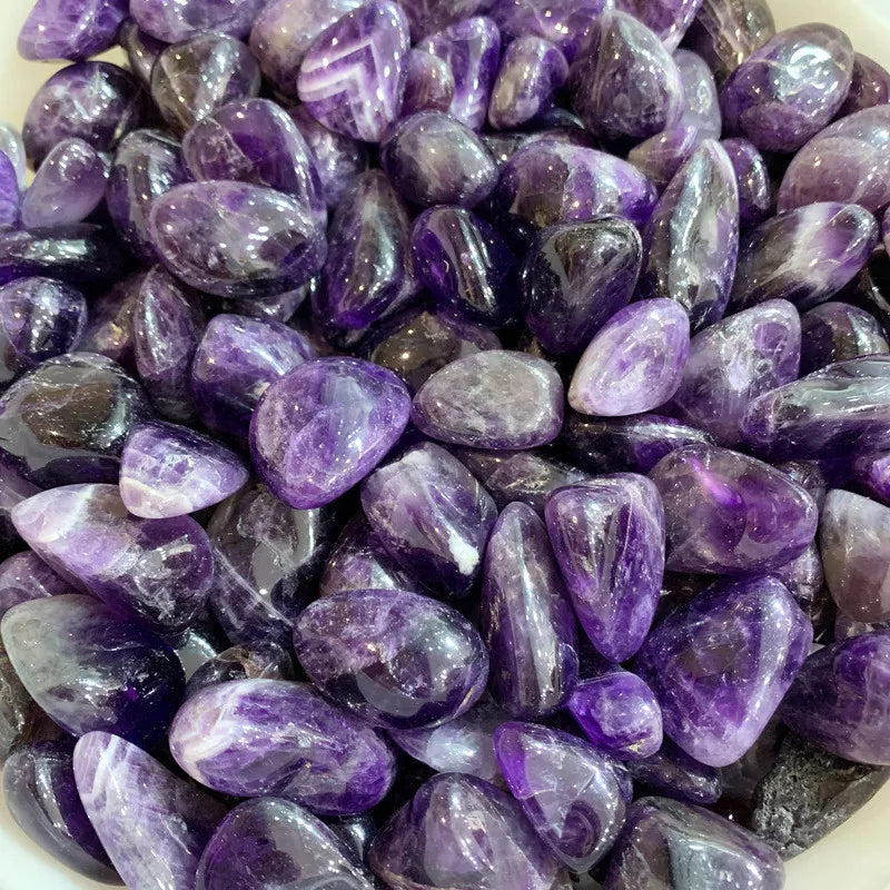 Amethystine Gravel Rock Crystal Quartz Raw Gemstone Mineral - peterkaczconnect