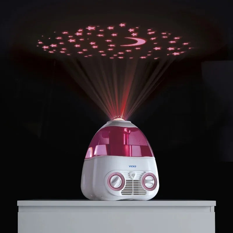 DUTRIEUX Starry Night Cool Mist Humidifier,Pink，ultrasonic