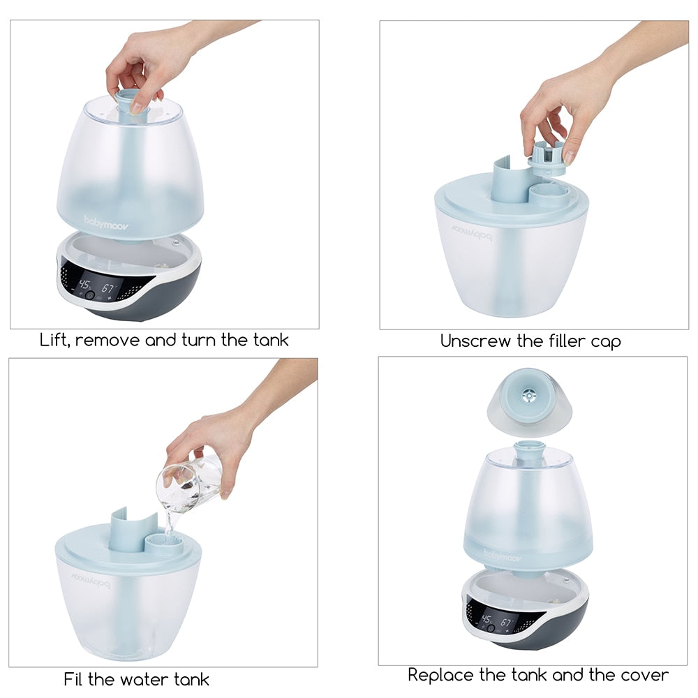 Babymoov Hygro + Humidifier with Programmable Humidity Control and Timer - peterkaczconnect