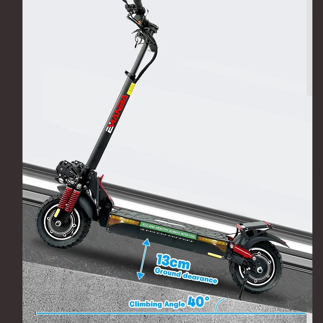 Powerful Dual Motors Electric Kick Scooter 10INCH  OFF Road Tires