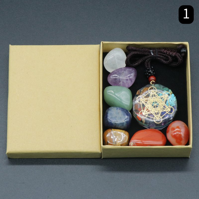 Natural 7 Chakra Healing Mineral Rock Set W/ Gift Box - peterkaczconnect