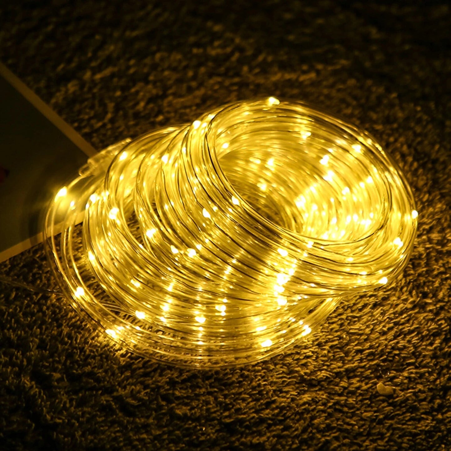 5M LED Rope Lights Battery Operated  Waterproof Tube Rope Garland