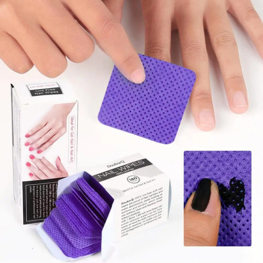 Purple Lint-Free Wipes Napkins Nail Polish Remover