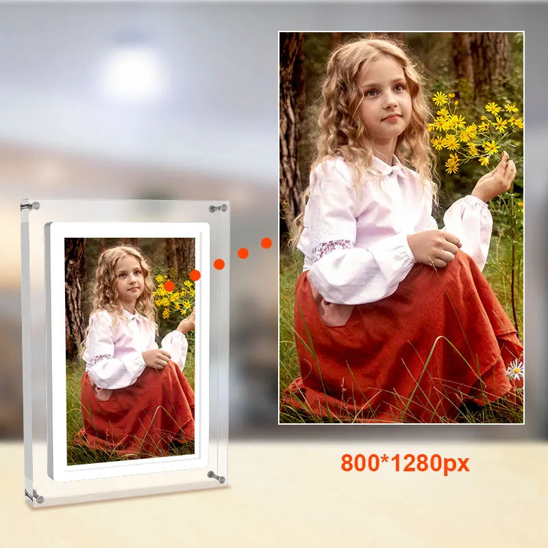 10inch Acrylic WIFI Digital Photo Frame video touch screen