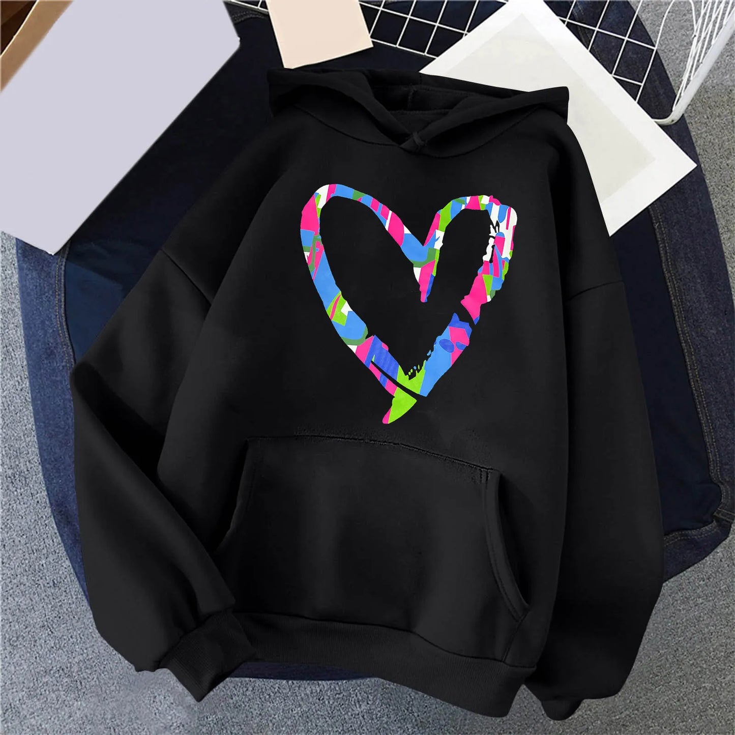 Sweatshirt For Women  Graphic Print Drawstring Pullover Fall