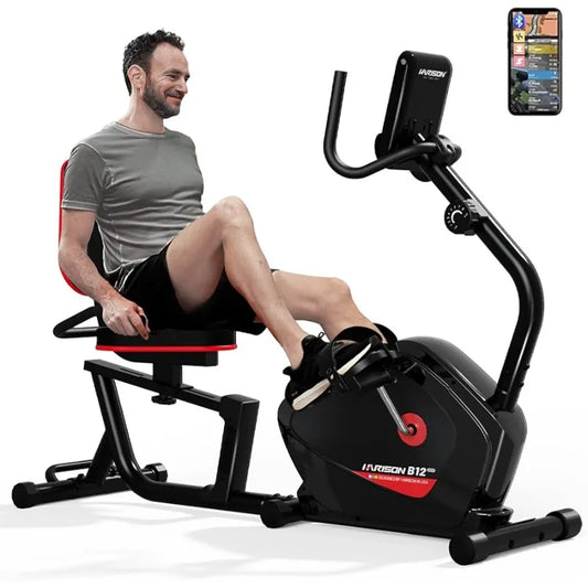 Bluetooth Recumbent Exercise Bike with Arm Exerciser