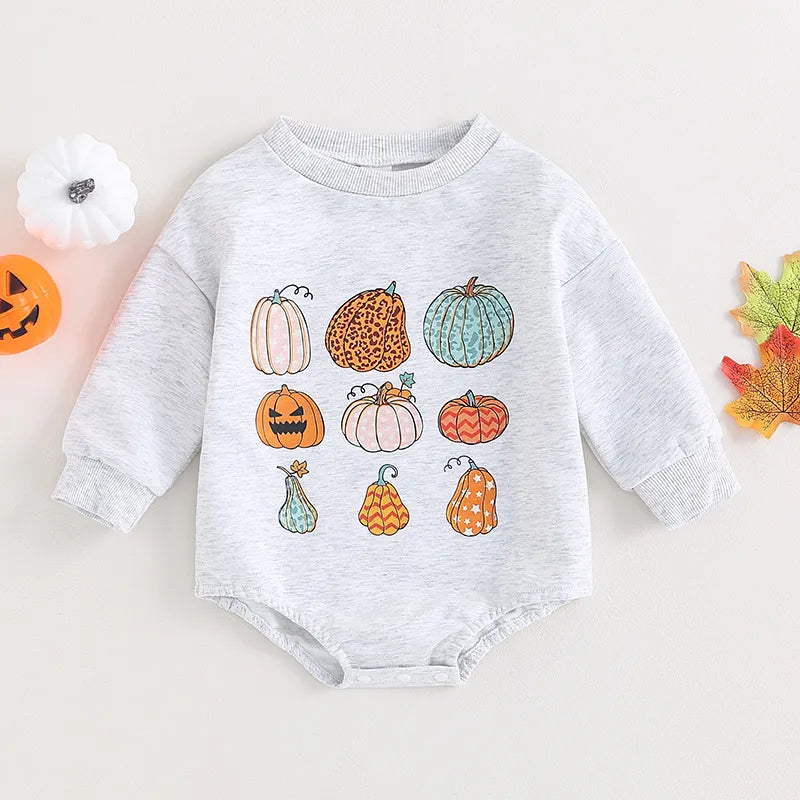 0-18M Infant Baby Halloween Bodysuit for Girls Boys