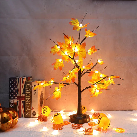 Artificial Maple Tree Led Desktop  Decoration