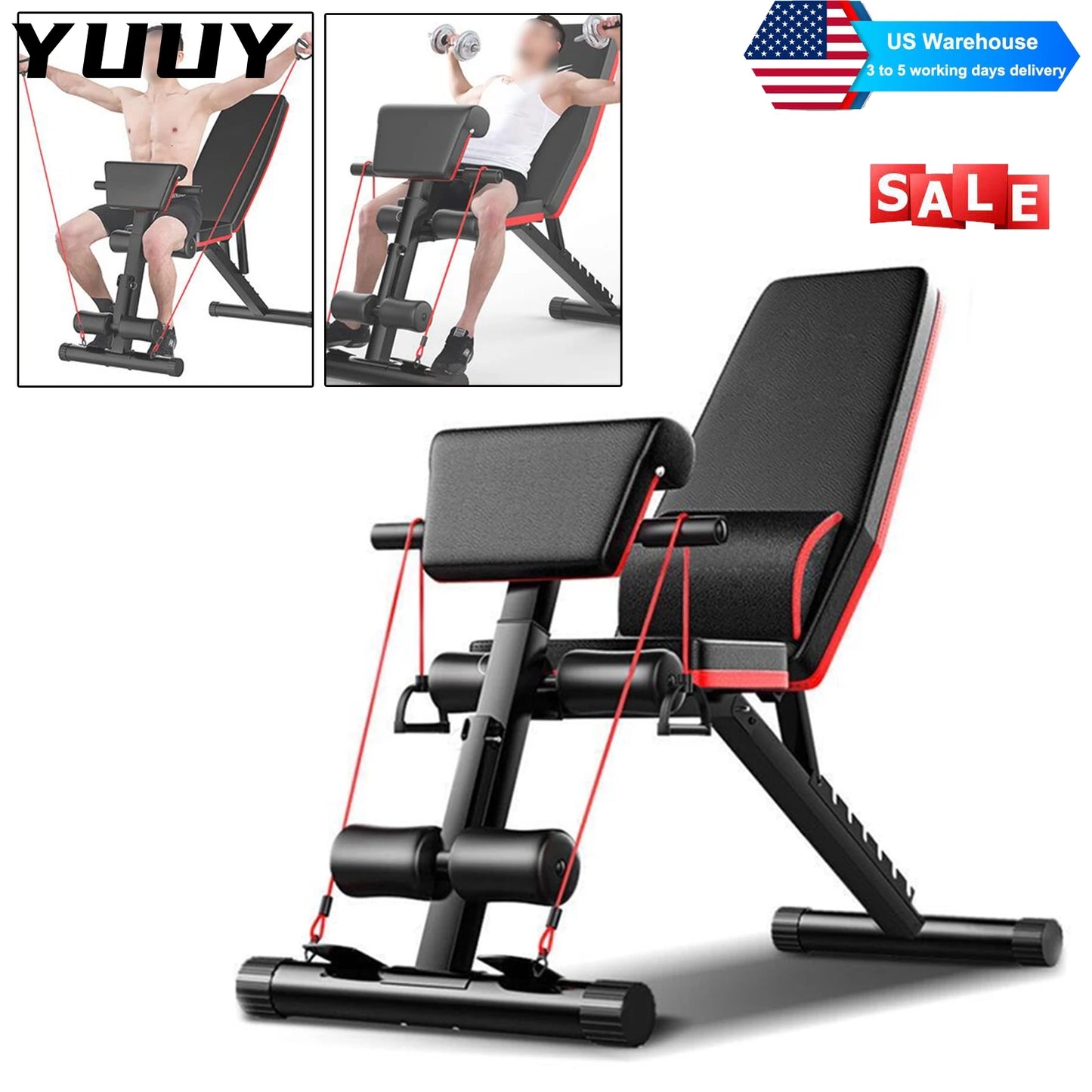 Adjustable Weight Bench 160kg Weight Capacity