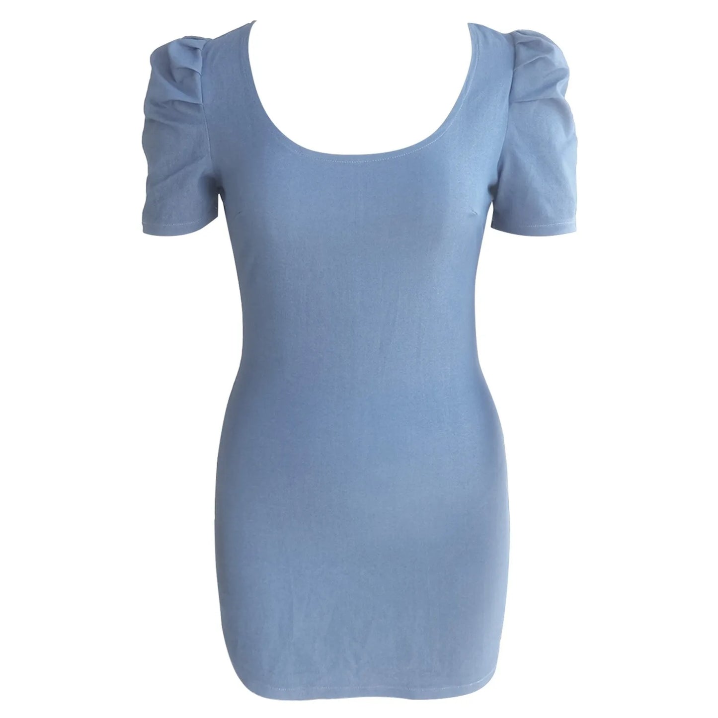 Imitation Denim  Slim Dress