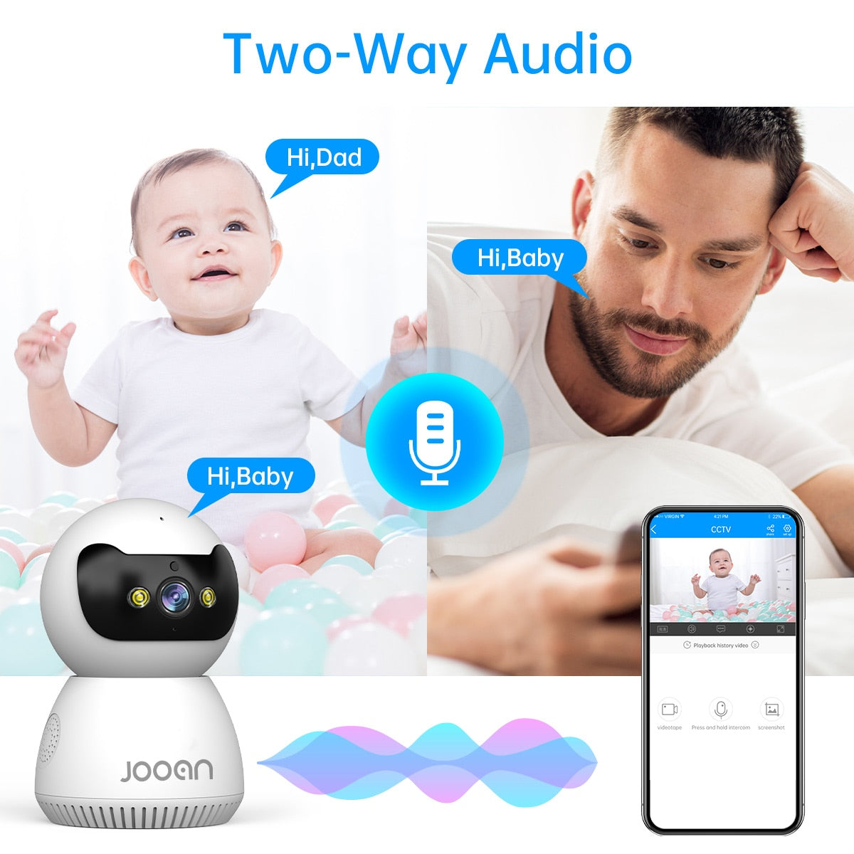 5G WiFi Home Security Camera Night Vision Smart Baby Monitor - peterkaczconnect