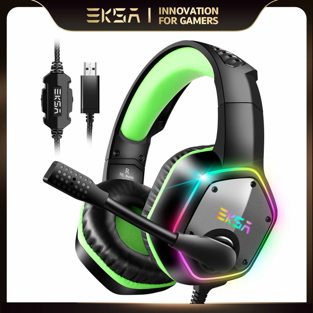 Gaming Headphones For PC/PS4/PS5 EKSA E1000 7.1 Surround